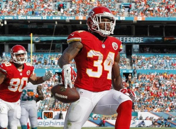 Courtesy of ESPN: Knile Davis and got that must-needed win on Sunday.