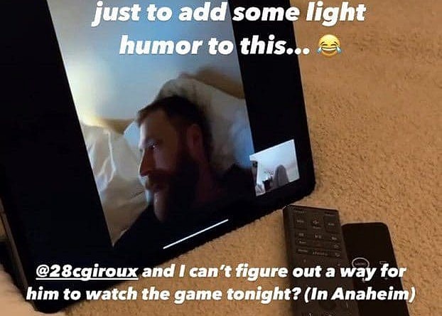 Claude Giroux blacked out