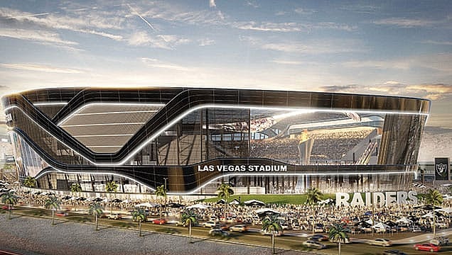 The future home of what will then be known as the Las Vegas Raiders