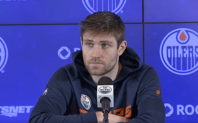 Leon Draisaitl Edmonton Oilers mad at reporter