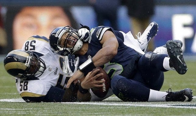Courtesy of Mynorthwest.com: Wilson doesn't have the build to hold up against continual battering.