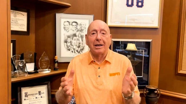 ESPN broadcaster Dick Vitale said Thursday he needs multiple throat surgeries but plans to be back for his 45th year with the company.
