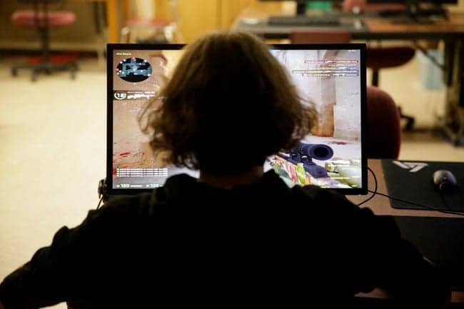 Nolan Starkey, a senior at Rossville High School, plays Counter Strike: Global Offensive, Monday, April 15, 2019, in Rossville. Starkey signed his letter of intent Wednesday to play esports at Trine University in Angola, Ind.
Rossville High School Senior Signs With Trine University To Play Esports