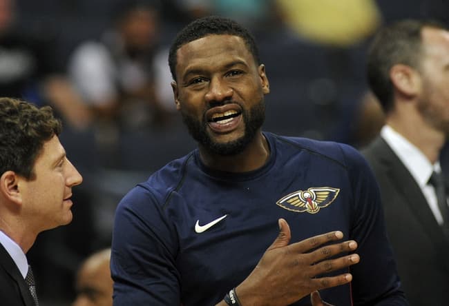 Oct 13, 2017; Memphis, TN, USA; New Orleans Pelicans guard Tony Allen (24) before the game against the Memphis Grizzlies at FedExForum. Mandatory Credit: Justin Ford-USA TODAY Sports