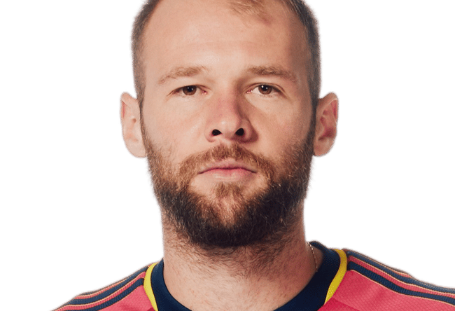 Feb 21, 2023; St. Louis, MO, USA; St. Louis City SC Joao Klauss (9) poses for a 2023 MLS portrait. Mandatory Credit: MLS photos via USA TODAY Sports