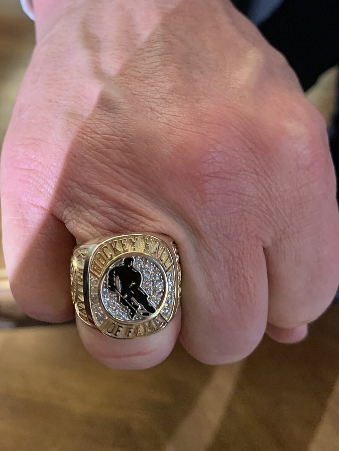 Ken Holland Hockey Hall of Fame ring