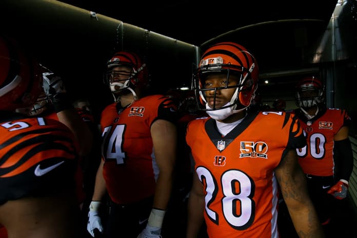 Cincinnati Bengals running back Joe Mixon in NFL Week 7