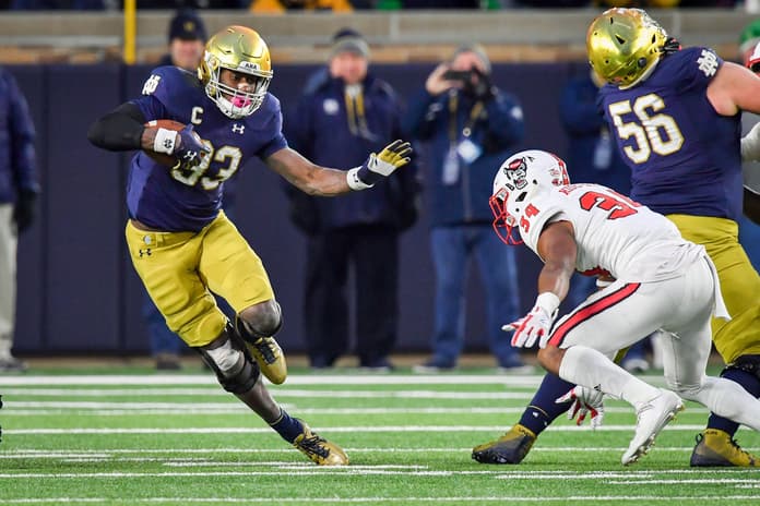 Notre Dame running back Josh Adams