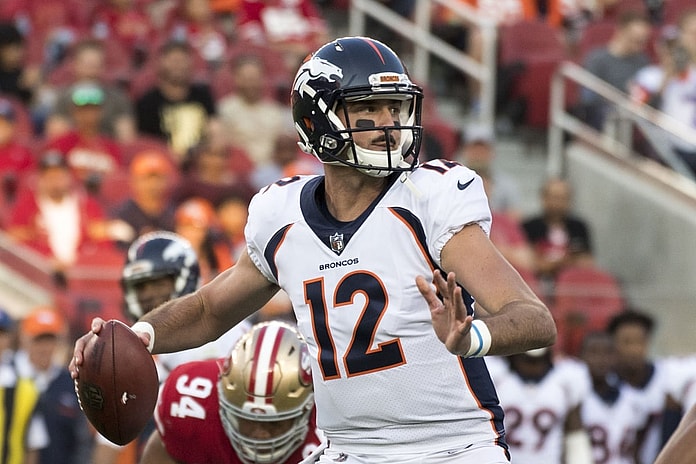 Denver Broncos quarterback Paxton Lynch