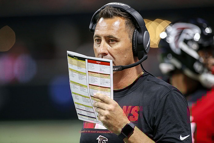 Falcons offensive coordinator Steve Sarkisian