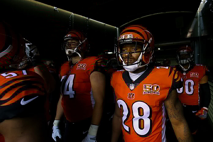 Cincinnati Bengals running back Joe Mixon in NFL Week 7