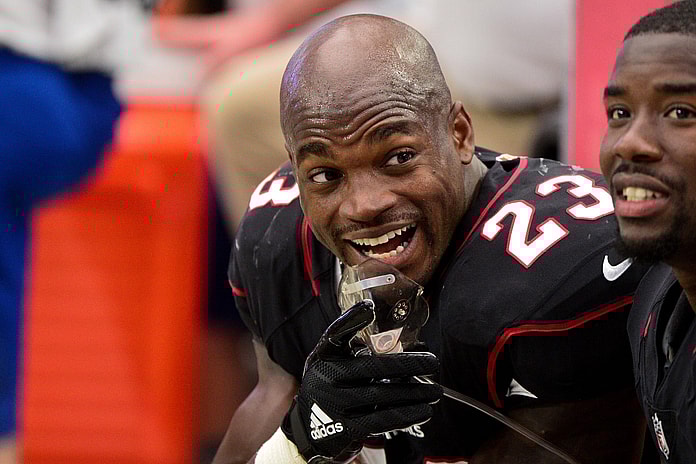 Arizona Cardinals running back Adrian Peterson in NFL Week 6