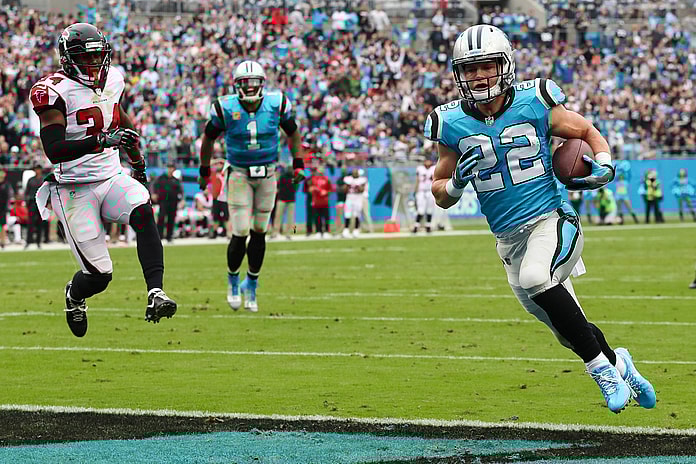 Carolina Panthers running back Christian McCaffrey