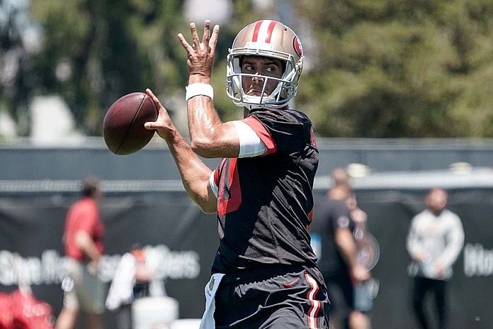 49ers quarterback Jimmy Garoppolo during NFL minicamps
