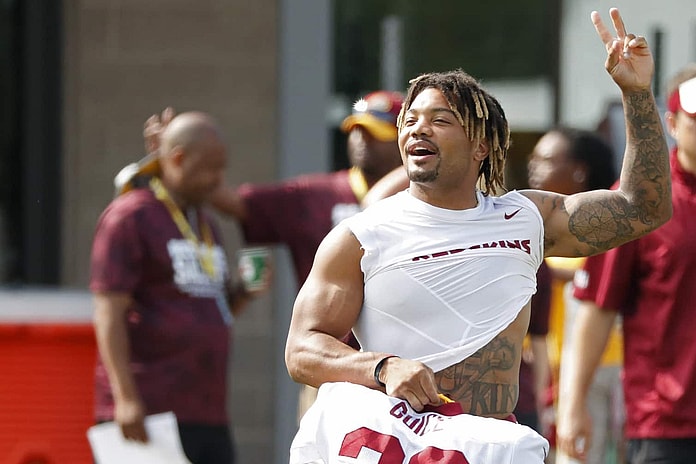 Washington rookie running back Derrius Guice