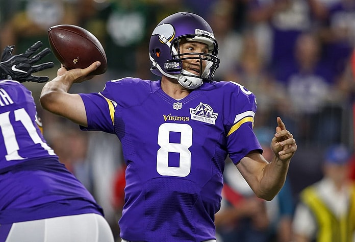 Vikings quarterback Sam Bradford on Monday Night Football