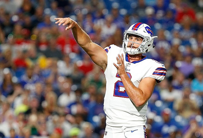 Buffalo Bills quarterback Nathan Peterman in NFL preseason Week 1