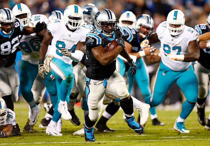 Panthers running back Jonathan Stewart on Monday Night Football