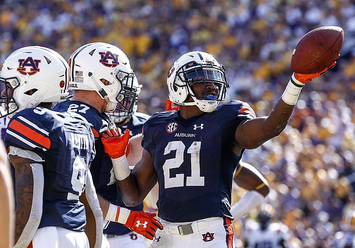 Auburn running back Kerryon Johnson
