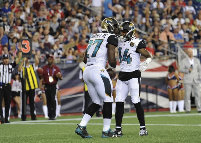 Leonard Fournette scored a TD in his NFL debut.