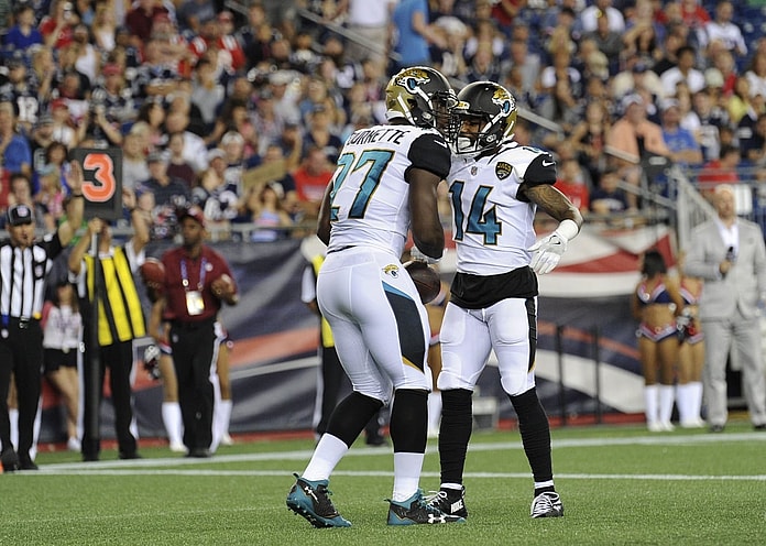 Leonard Fournette scored a TD in his NFL debut.