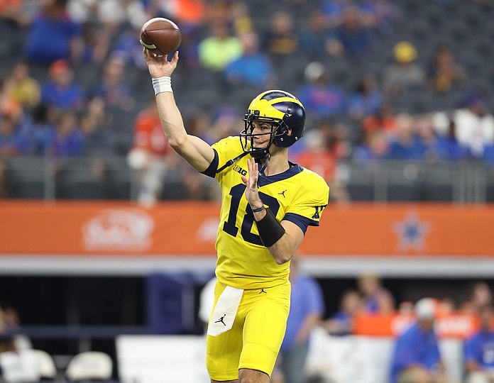 Michigan quarterback Brandon Peters