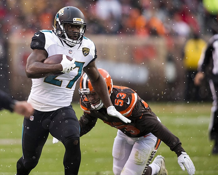 Jaguars running back Leonard Fournette