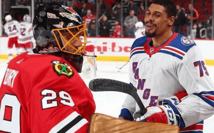 Ryan Reaves and Marc-Andre Fleury (Photo- @reavo7five on Instagram)