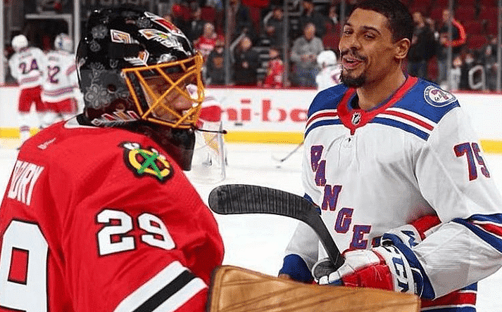 Ryan Reaves and Marc-Andre Fleury (Photo- @reavo7five on Instagram)