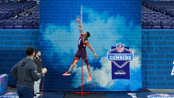 NLF Combine vertical jump