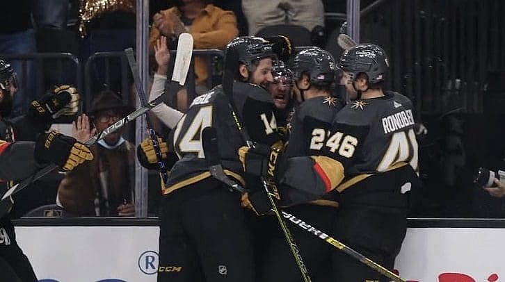 Paul Cotter First NHL Goal Vegas Golden Knights