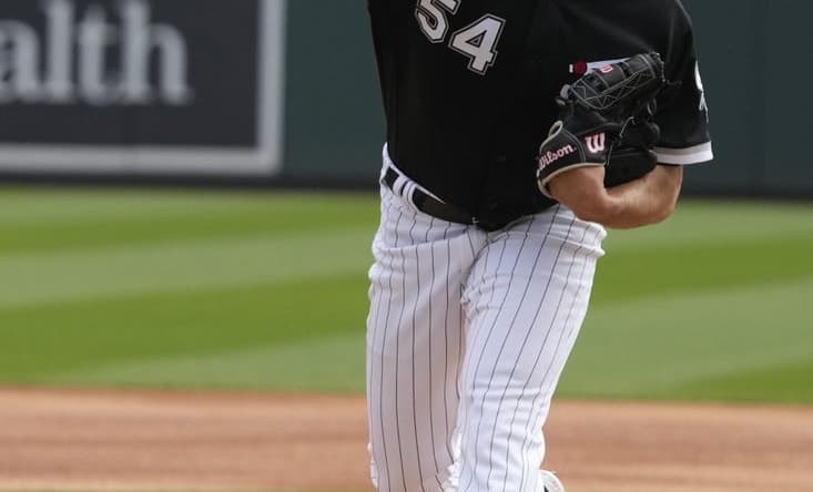 Mar 20, 2023; Phoenix, Arizona, USA; Chicago White Sox relief pitcher Franklin German (54) throws against the Arizona Diamondbacks in the first inning at Camelback Ranch-Glendale. Mandatory Credit: Rick Scuteri-USA TODAY Sports