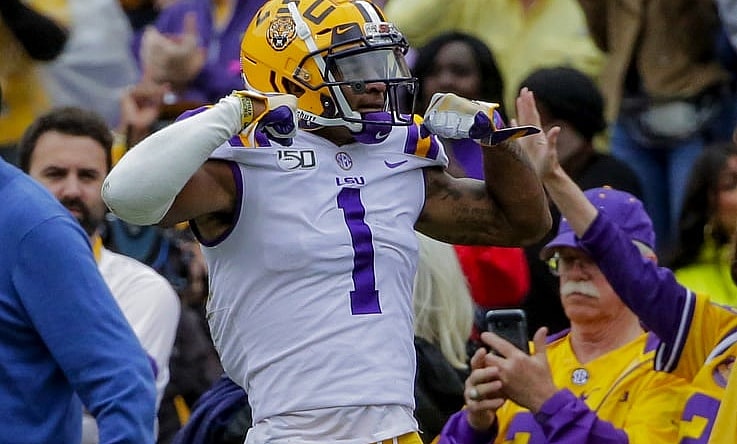 LSU WR Ja'Marr during game against Auburn