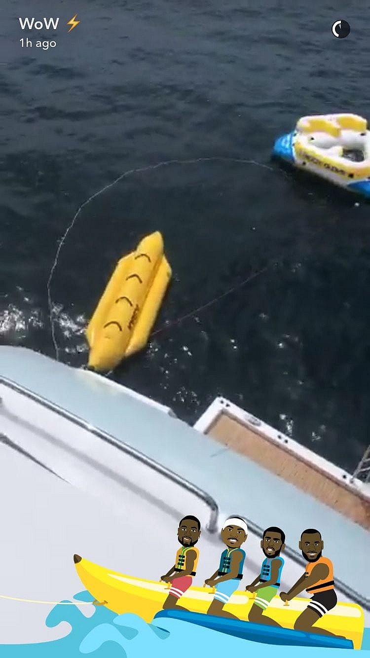 Courtesy of Dwyane Wade's Snapchat.