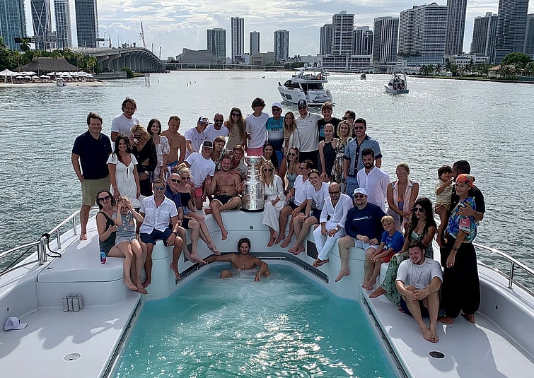 Vegas Golden Knights' Ivan Barbashev takes Stanley Cup on yacht ride photo 2