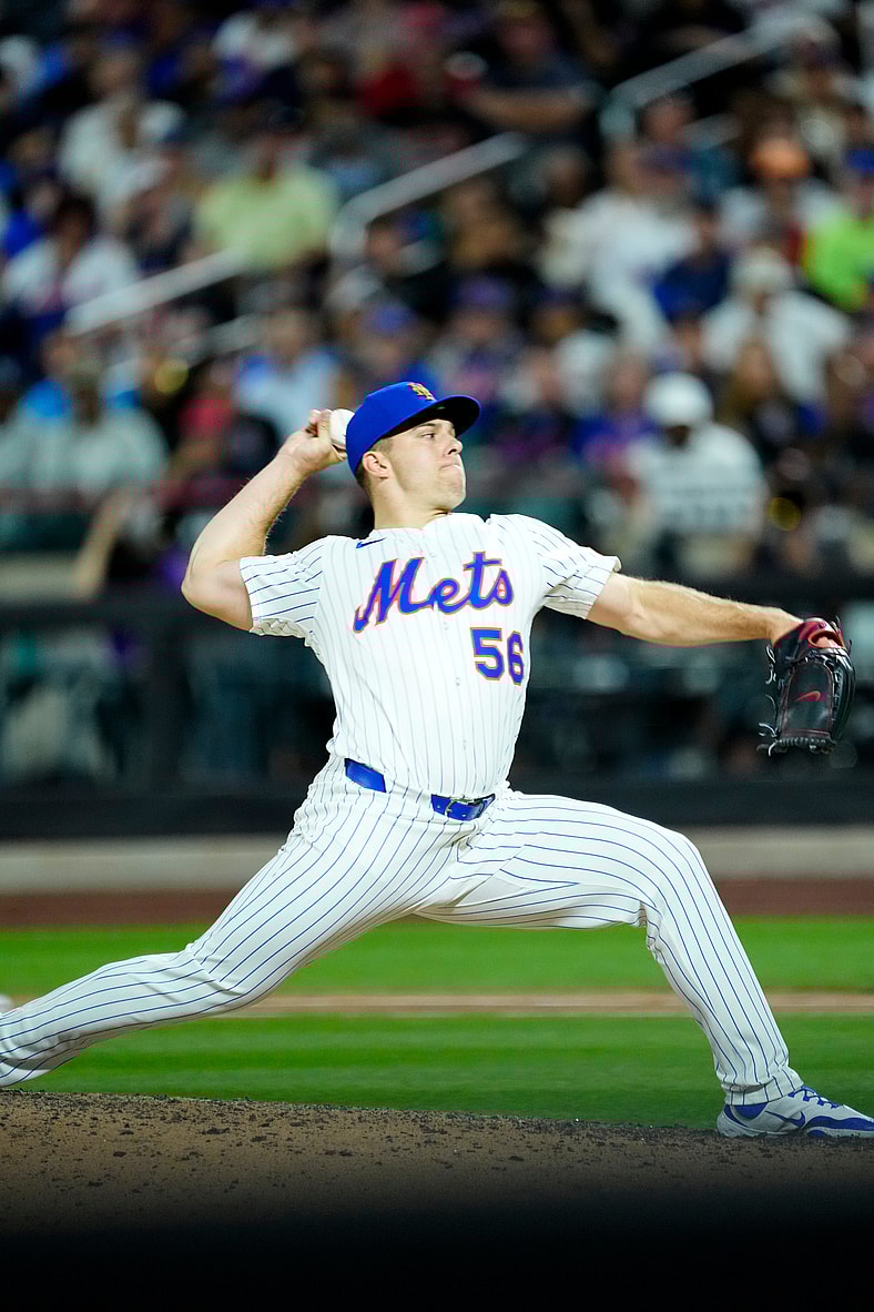 Ryan Helsley throws a pitch for NY Mets