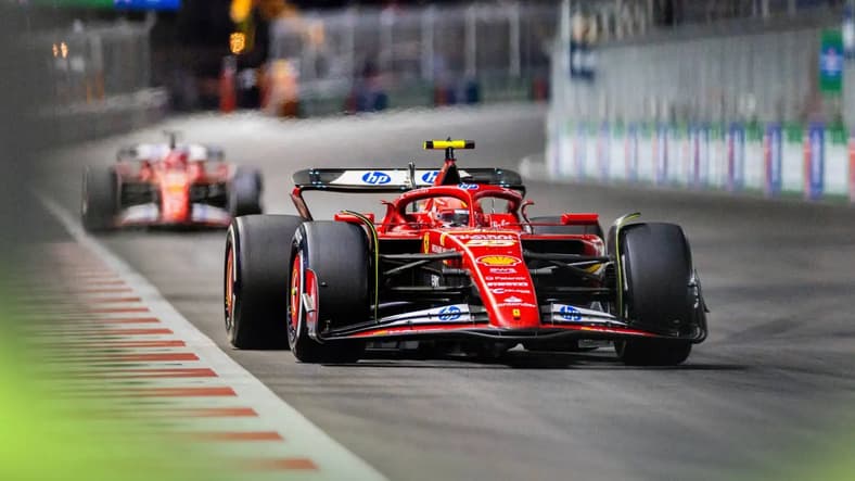 ferrari leclerc 2025 bahrain grand prix