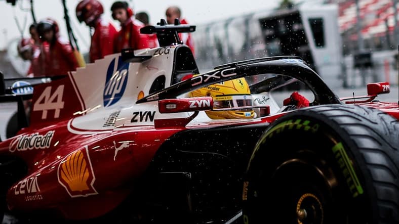 Formula 1 F1 Lewis Hamilton Ferrari Barcelona testing