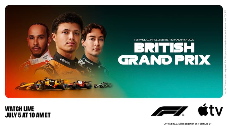 Apple TV F1 2026 British grand prix