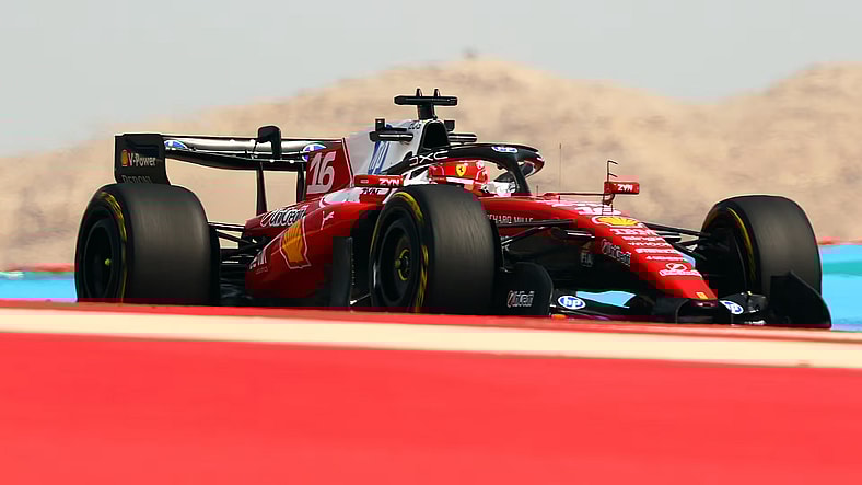 Ferrari Charles Leclerc Bahrain F1 testing
