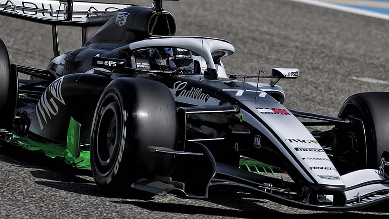 cadillac f1 sergio perez bahrain testing