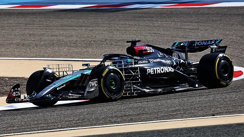 mercedes f1 george russell testing bahrain