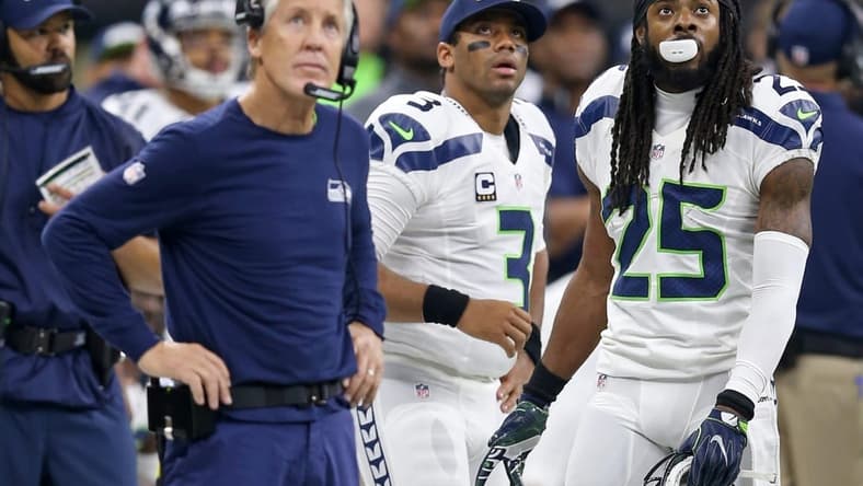 NFL OTAs Richard Sherman Seattle Seahawks Pete Carroll Russell Wilson Seahawks