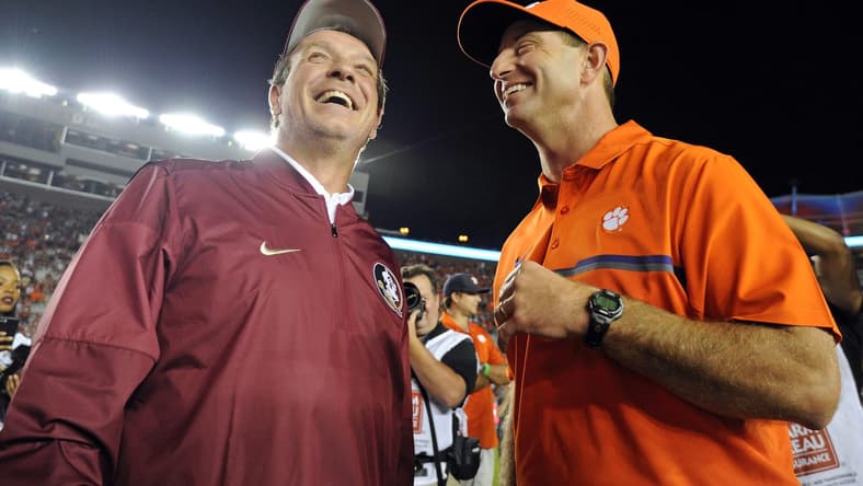 Dabo Swinney, Jimbo Fisher, Florida State Seminoles, Clemson Tigers, 2017 college football schedule