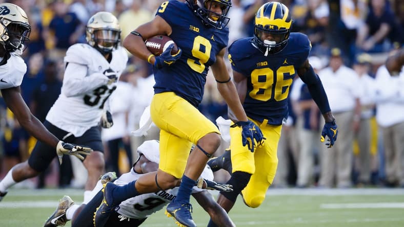 Michigan WR Grant Perry will return to the program even while he faces charges on criminal sexual conduct.