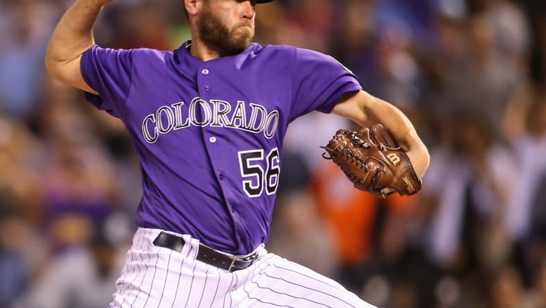 Rockies closer Greg Holland is out after injuring his finger in a kitchen accident
