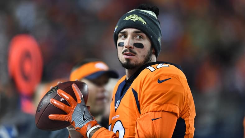 Denver Broncos quarterback Paxton Lynch