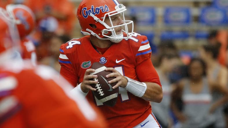 Florida Gators quarterback Luke Del Rio
