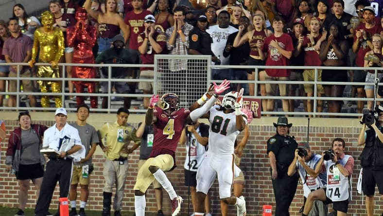 Miami wide receiver Darrell Langham