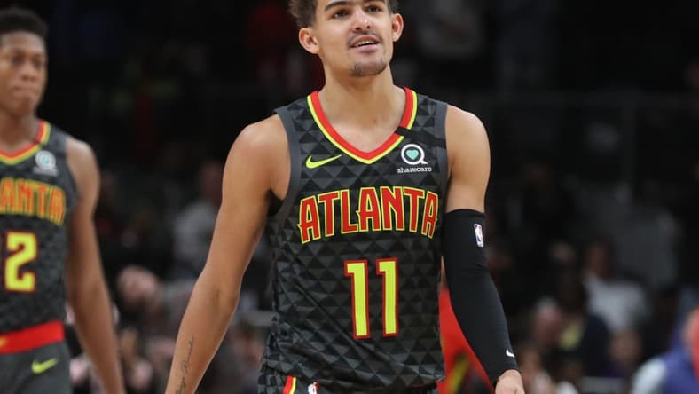 Trae Young nutmeg